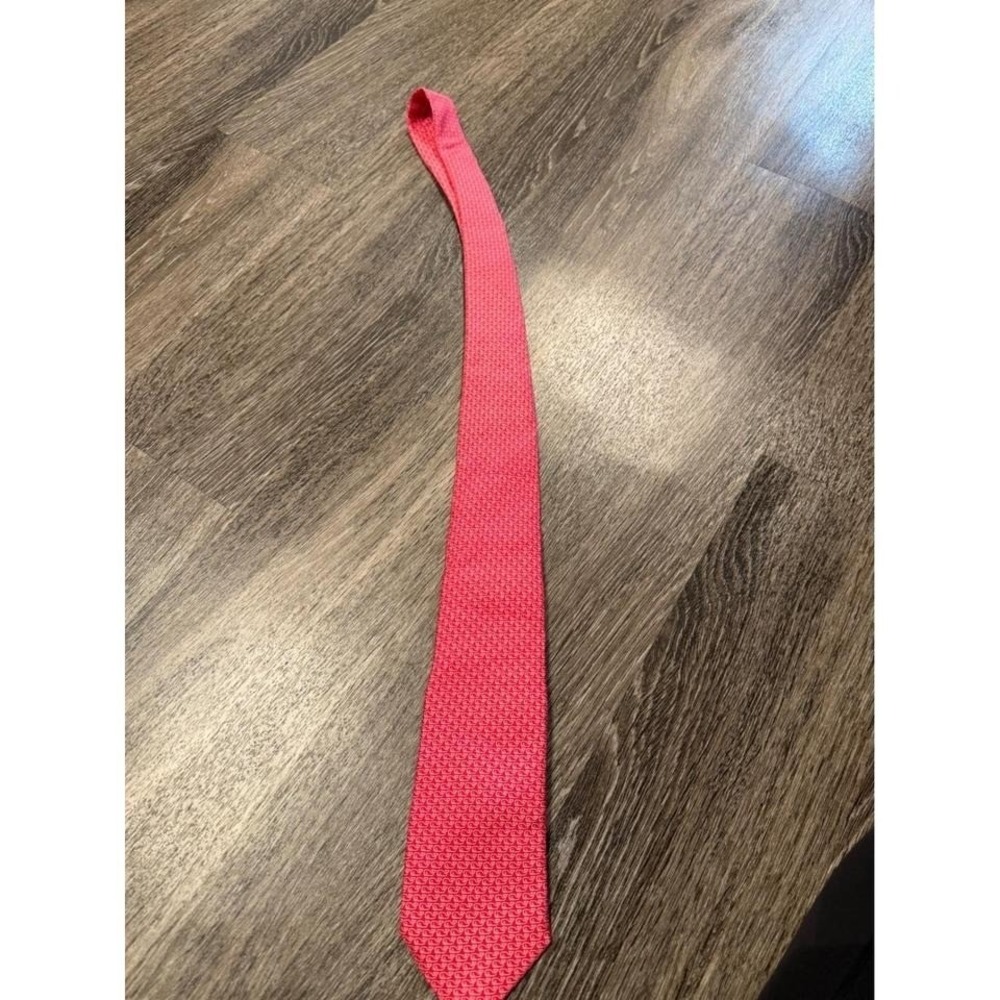 Vineyard Vines Mens Pink Whale Logo Silk Tie Classic Prep Accessory